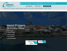 Tablet Screenshot of islandshippers.com
